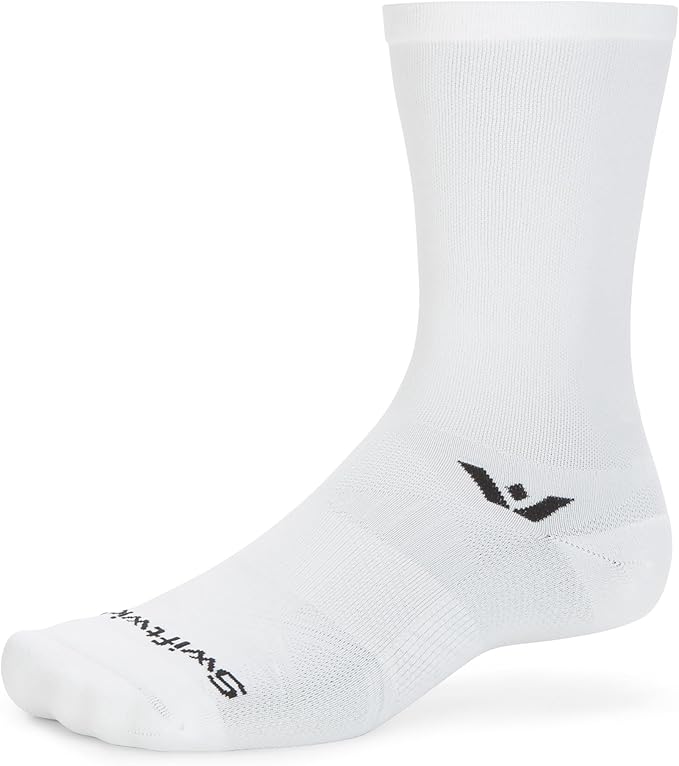 Swiftwick- ASPIRE Crew Cycling Socks, Firm Compression Fit, Moisture Wicking