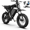 Fat Tire Electric Bike for Adults, UL2849 Certified 90% Pre-Assembled Folding E-Bike with Removable Battery & Cargo Rack