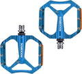 ROCKBROS Mountain Bike Pedals Aluminum 9/16" Sealed Bearing Lightweight Platform for Road Mountain BMX MTB Bike