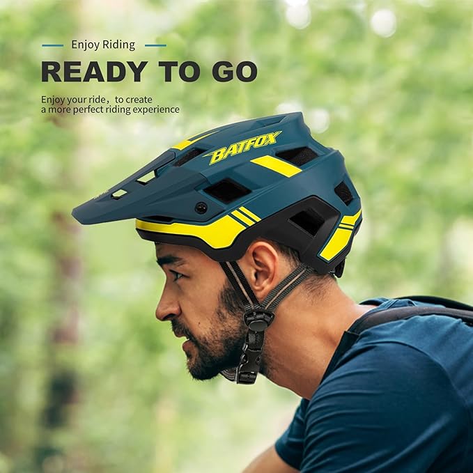 BATFOX Bike Helmet,Mountain Bike Helmet Helmets for Men Women Adults Youth