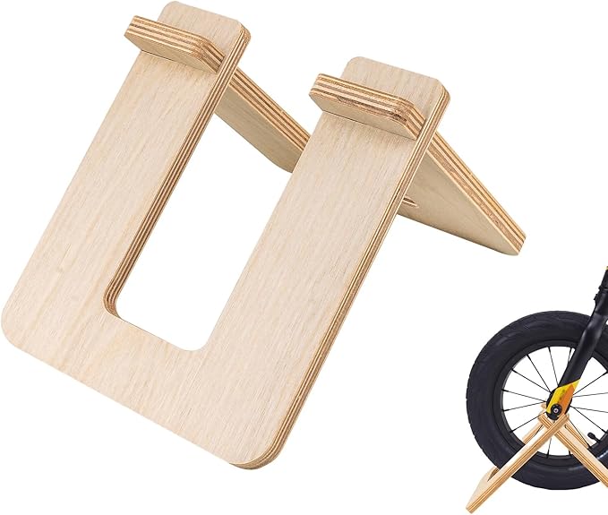 SHIDOW Wooden Bike Stand - Indoor Display for 10-12 inch Children's Bicycles