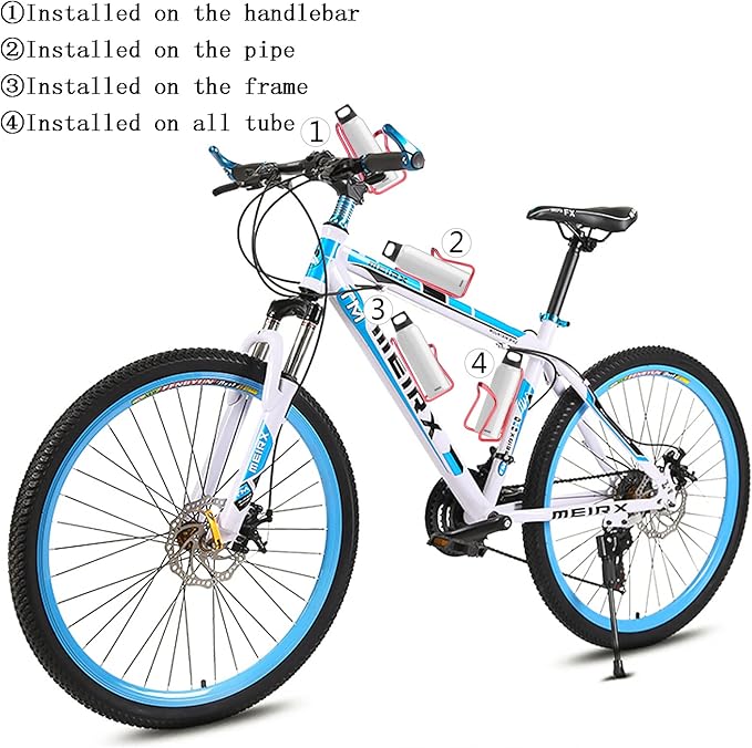 FiveBox Bike Water Bottle Cage, 1Pack Cycling Bicycle Water Bottle Cage Holder Bracket for Mountain Bike MTB Road Bike, Bike Accessories, Made of Lightweight Aluminum Alloy (Red)