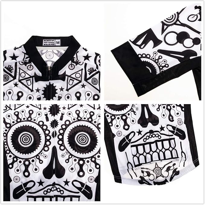 Men's Cycling Jerseys Wolf Print Bicycle Shirts Summer Road Bike Clothes Quick Dry Breathable