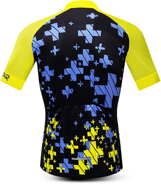 JPOJPO USA Cycling Jersey Men Road Bike Shirt Summer Biking Tops Short Sleeve Bicycle Clothes Cycle Wear Breathable