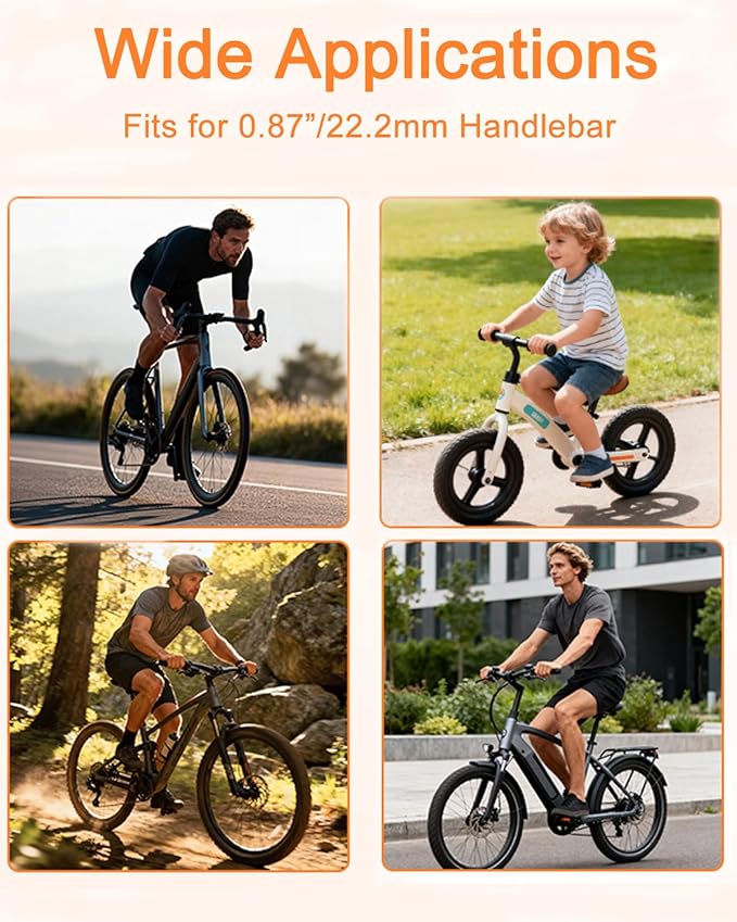 YBLNTEK Bike Bell for Apple AirTag, Copper Bicycle Bell Hidden AirTag Bike Mount GPS Tracker Case Waterproof for Adults Kids Bikes 0.87inch/22.2mm Handlebar, Anti-Theft,120dB Loud
