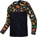 JPOJPO Men's Mountain Bike Jersey Long Sleeve MTB Off-Road Racing Downhill Motocross Shirts Quick Dry&Moisture-Wicking Tops