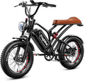 EUYBIKE Electric Bike for Adults, 2000W/3000W Peak Single/Double Motor with 48V/52V 25AH/30AH Battery, 20"x4.0" Fat Tires 35MPH/37MPH Ebike, Dual Hydraulic Disc Brake Full Suspension Electric Bicycle
