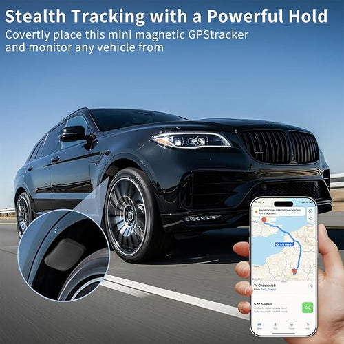 2 Pack GPS Tracker for Vehicles, Works with Android & iOS Apple Find My, No Monthly Fee or Subscription, Hidden Magnetic Car Tracking Device, Mini Smart Tags Finder for Kids, Dogs, Keys, Luggage