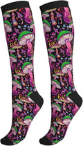 bassyil Compression Socks for Women & Men Circulation 15-20 mmHg Knee High Best Support for Nurses Travel Running Athletic