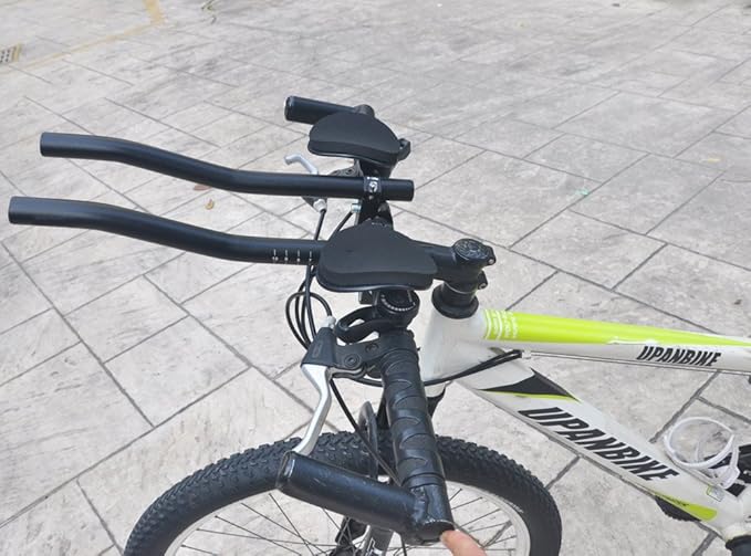 UPANBIKE Bike Rest Handlebar TT Bar 31.8mm Cycling Triathlon Aero Bar for Road Bike or Mountain Bike