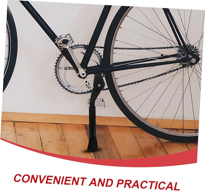 YARNOW Adjustable Bike Kickstand Aluminum Support Stand for Mountain Road Bikes Anti-slip Base Design for Easy Parking Uneven Ground