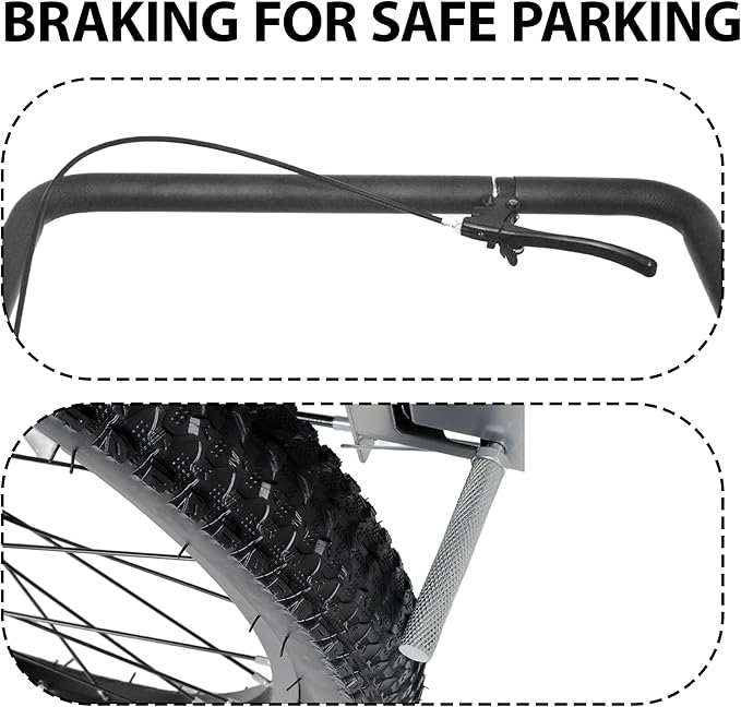 Lightweight Bicycle Trailer, Foldable Bike Cargo Trailer with Universal Hitch, 3-in-1 Portable Bicycle Trailers Folding, for Camping, Groceries, 110 LBS Load Capacity
