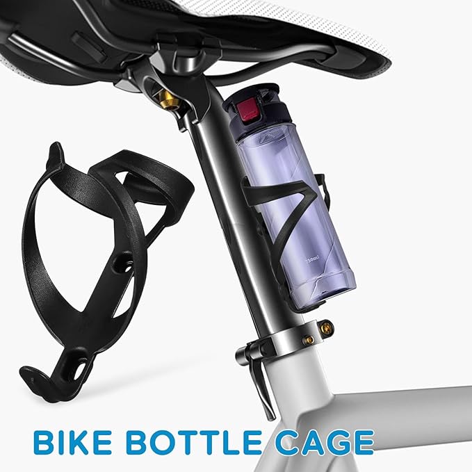 Milisten Universal Bike Bottle Holder Lightweight Nylon Water Bottle Cage for Road Mountain Gravel Bikes Outdoor Cycling Accessory