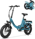 Electric Bike for Adults, 750W Long Range Foldable Ebike with One/Dual Removable Battery, 40-120 Mile/25-30MPH, 20"/16“ Fat Tire Electric Bicycle