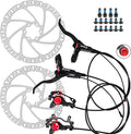Zoom eBike Hydraulic Brake Upgrade Kit – 2/3 PIN Male Waterproof Power-Off Sensor Connector, Pre-Bled Brake Levers & Calipers with 160mm Rotors