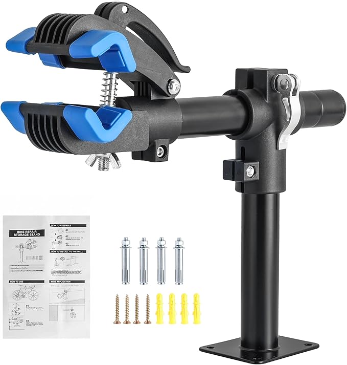 Bike Repair Stand | Bench Mount Bike Work Stand Bicycle Maintenance Rack Workstand for Road & Mountain Bikes – Adjustable Bicycles Maintenance Rack Bike Clamp for Home Repair