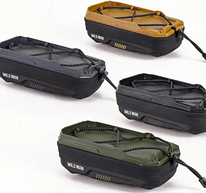 WILD MAN Bike Handlebar Bag Bicycle Bags for Cycling Bike Front Pouch Bag Phone Holder Mount Compatible with Phones Under 6.8”(GX330,Yellow)