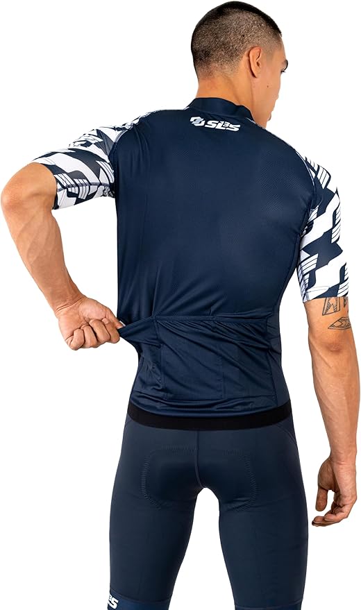 SLS3 Bike Jersey for Men Cycling – Men's Cycling Jersey Short Sleeve – Lightweight Road Bike Shirts