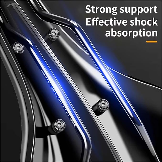 Hollow Leather Bicycle Saddle, Comfortable Bike Seat for Road, MTB & Racing Bikes, 250×155mm