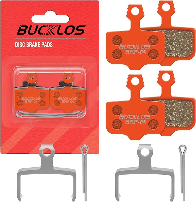 BUCKLOS Bike Disc Brake Pads-Bicycle Disk Brake Pads for Sram Avid Elixir E1 E3 E5 E7 E9 ER ER CR Mag Level TL T Sram XX X0 X7 X9 XXWC DB1 DB3 DB5 for Mountain Bike/Ebike/Road Bike/Scooter
