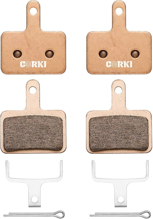 2 Pairs Brake Pads for TRP Tektro Shimano Deore Br-M575 M525 M515 T615 T675 M505 M495 M486 M485 M475 M465 M447 M446 M445 M416 M415 M395 M375 M315 M355 C601 C501(Resin,Semi-Metallic,Sintered Metal)