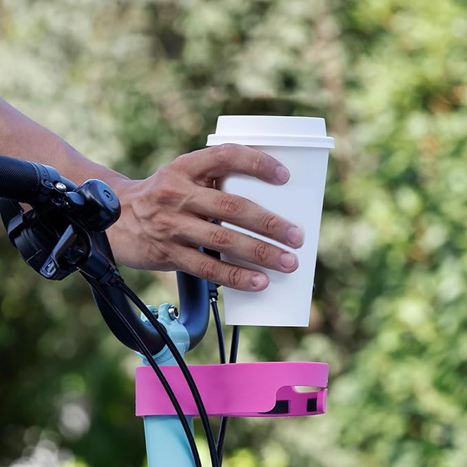 Folding Bike Cup Holder Quick Release, Sturdy Design, Bottle Mount for Commuters & Cyclists Bike Cup Stand