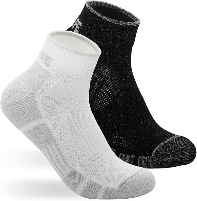 Ergonomic Ankle Cycling Biking Socks - Comfort for Bicycle Bike Riding, 2 Pairs
