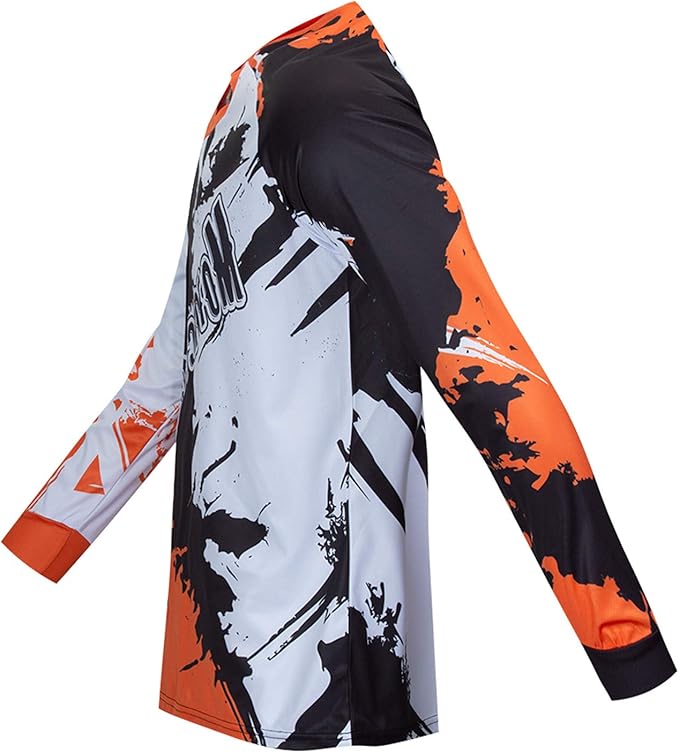 PSPORT Men's Motocross Jersey Long Sleeve Motocross Shirt Men Mountain Dirt Bike Jersey Downhill Riding Racing Clothing Tops