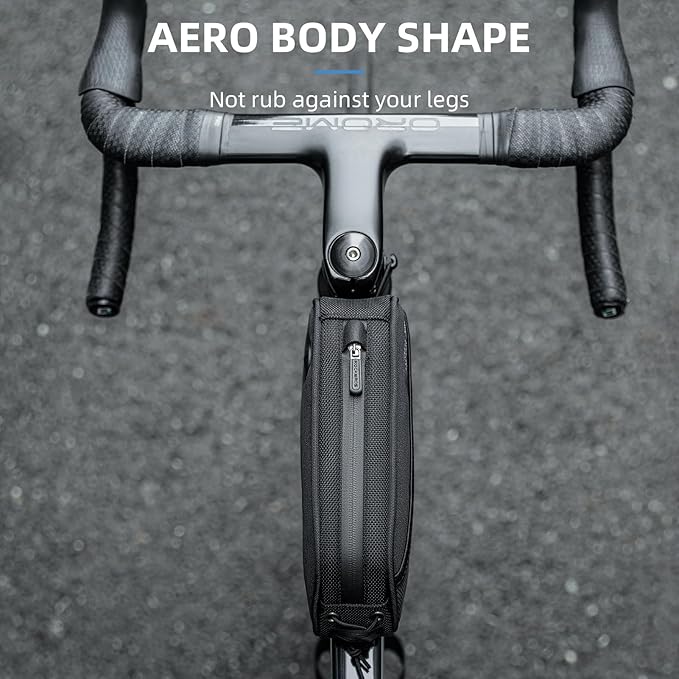 ROCKBROS Top Tube Bike Bag Bicycle Top Tube Bag Front Frame Bag Cycling Accessories Bike Pouch Lightweight Portable New Mounting System