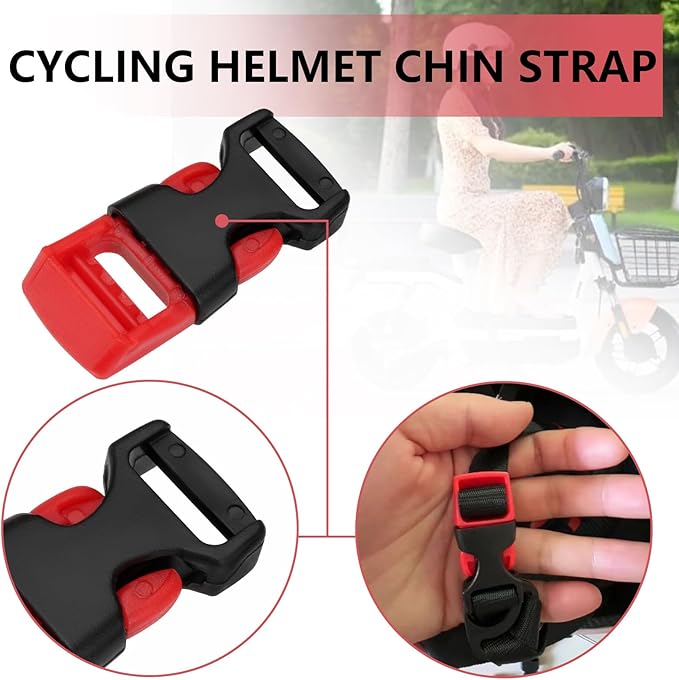2Pcs Helmet Chin Clip Chin Closure Plug Lock Replacement Part Helmet Spare Part Suitable for Electric Motorcycles, Roller Skates, Bicycles, Mountain Bikes and Other Helmets