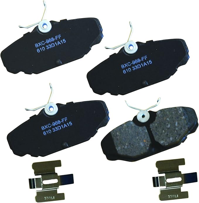 Bendix Premium SBC610 Ceramic Rear Brake Pads for Ford Sable 2001-1994, Taurus 2005-1993, Lincoln Continental 2002-1993, Mercury Sable 2005-1993