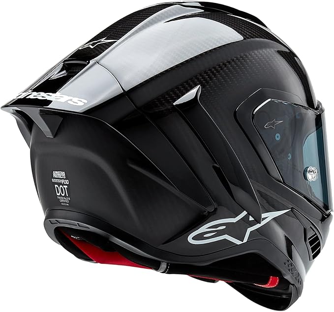 Alpinestars Supertech R10 Solid Helmet, Carbon Shell, CE-Certified, Advanced Ventilation & Fit