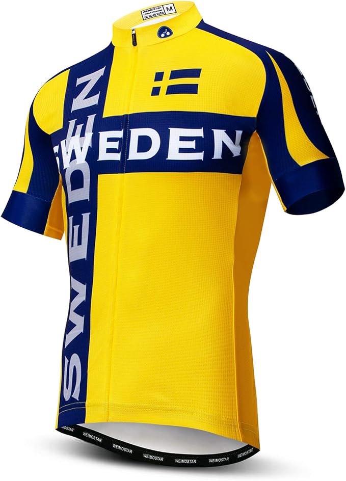 Men's Cycling Jerseys Tops Biking Shirts Short Sleeve Full Zipper Bike Clothing