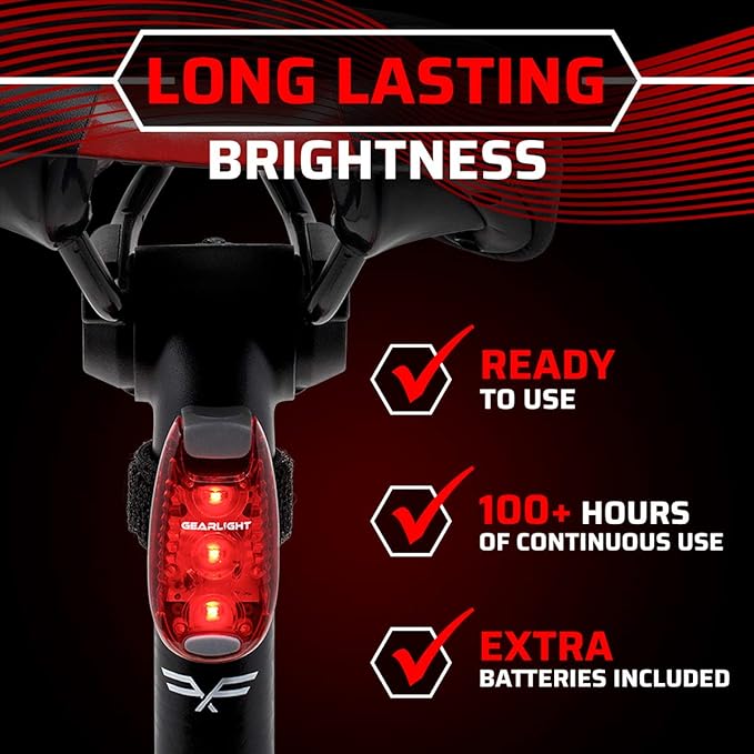 Bike Lights for Night Riding, USB Rechargeable Front and Back Lights, LED Bicycle Headlight and Tail Light Set, Water Resistant Bike Lights Rechargeable for Mountain Bikes, Kids Bike Light, MTB Light