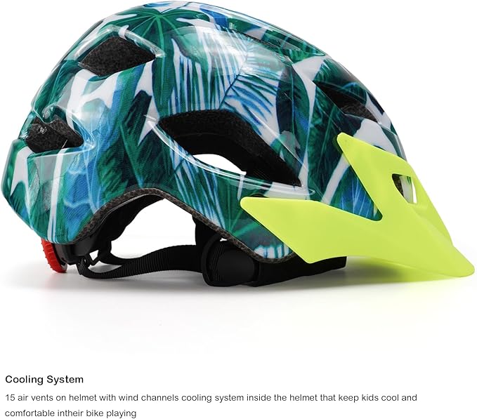 Kids Helmet, Exclusky Kids Bike Helmet Adjustable Safety Lightweight Children Bicycle Helmet for Kids Skating Cycling Scooter Boys and Girls Bicycle Helmets Ages 5-8-14