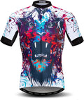 Men's Cycling Jerseys Tops Biking Shirts Short Sleeve Full Zipper Bike Clothing