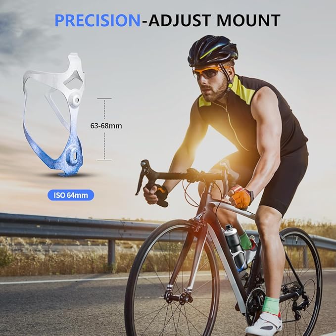 Bike Water Bottle Holder Bicycle Cage for Mountain Road MTB Gravel Adult Bikes Cycling Universal Carrier Rack 2 Pack Aluminum Alloy Ultralight Kettle Drink Accessories White Blue