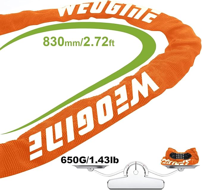 Bike Lock with Numbers and high Security Level, Bike Chain Lock, Bicycle Locks, 5 Digit Combination Lock for Bike, Bicycle, Scooter, Motorcycle, Door, Gate, Fence