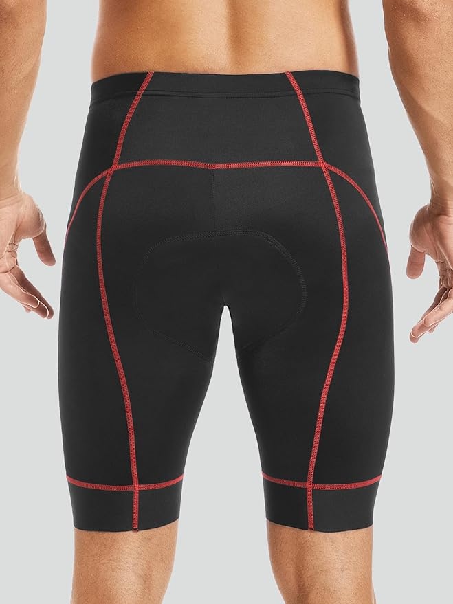 Qualidyne Men's Cycling Bike Shorts 3D Padded Biking Pants Cycle Shorts