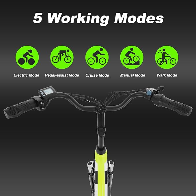 ZNH Electric Bike for Adults and Teens,14" Foldable Electric Bike with 1000W Peak Motor Up to 23 MPH, Electric Mini Bike with 48V 13Ah Removable Battery 28-50 Miles PAS Range, UL 2849 Certified