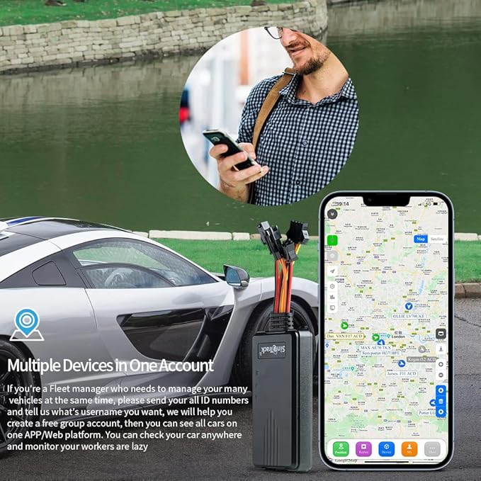 SinoTrack GPS Tracker for Vehicles ST-906L 4G GPS Tracker Anti-Theft Locator Real-Time Hidden Location Device for Car Motorcycle Truck Taxi with No Monthly Fee Tracking System