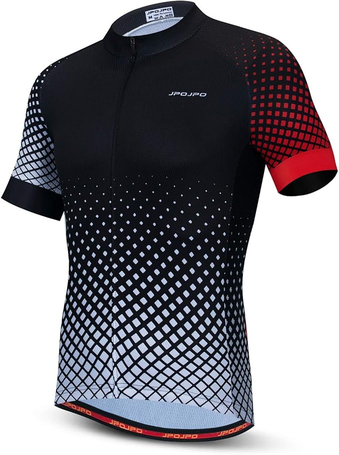 JPOJPO Men's Cycling Jersey Bike Shirt Short Sleeve MTB Summer Clothing Bicycle Tops Jacket S-3XL