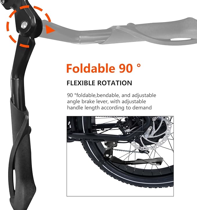 Kickstands for Adult Bikes, Adjustable Strong Bicycle Kickstand for Most 24"-29", Bicycle Kickstand for Electric Mountain Adult Bike(40mm)
