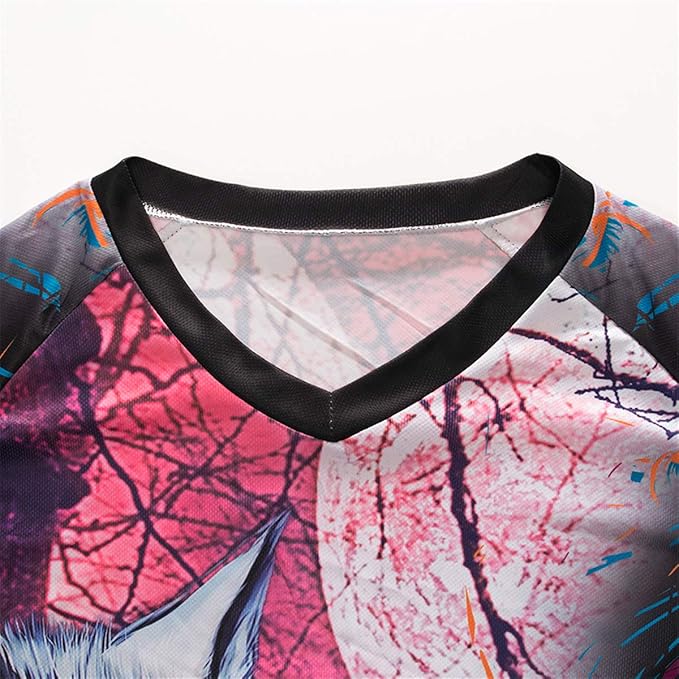 Men's Racing Shirts Summer Motocross Jersey Bicycle Sportswear MTB Jersey Long Sleeve Mountain Bike Clothes