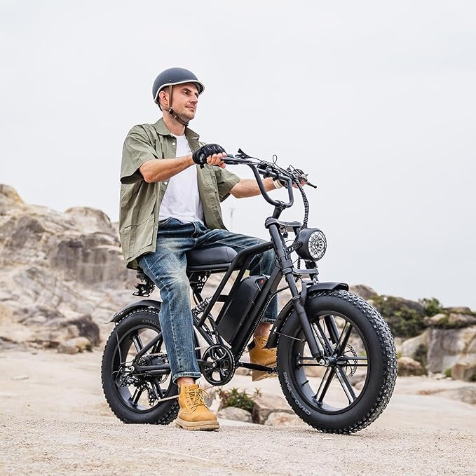 Electric Bike for Adults and Teens, Ebike, Electric Bicycle Mountain Dirt Bike Fat Tire Electric Bike, Multi-Funtional Bike for Work, School, Commute, Off-Road