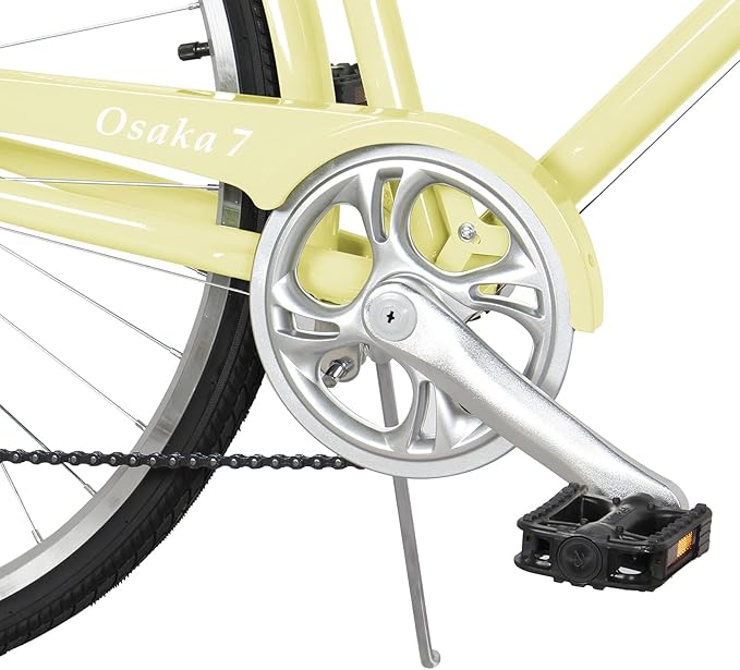 Tracer Osaka Hybrid Bikes, Steel Frame, Shimano Nexus Inter 3/7 Speed, Brown Seat Brown Grips, Road Bike, City Bike, Multiple Colors