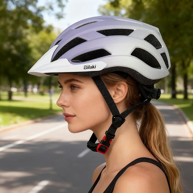 Bike Helmet for Adults Women Men Youth Kids, Lightweight Mountain Road Bicycle Cycling Helmets with Adjustable Dial & Removable Visor