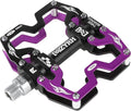 MZYRH Mountain Bike Pedals,3 Bearings Bicycle Pedals,Aluminum 9/16" MTB Pedals Bicycle Flat Pedals for Road Mountain BMX MTB Bike