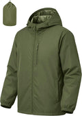 Men's Cycling Jacket Rain Jacket Waterproof Windbreaker Raincoat Running Hiking Gear Hood Lightweight Packable
