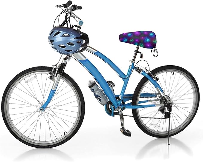 Adjustable Exercise Bike Seat Cover, Soft Cushion Indoor Outdoor Dust Resistant Protection